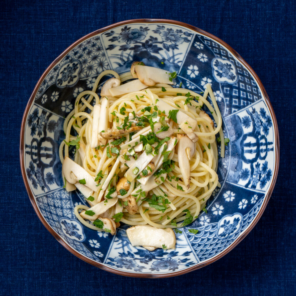 松茸のパスタ