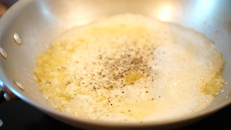 バルサミコのクリームパスタ
