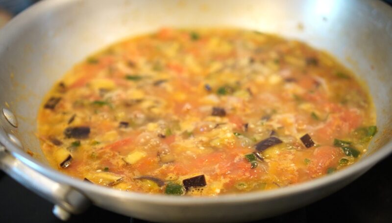 タバスコのクリームパスタ