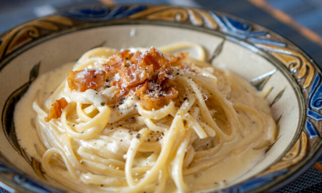 ブリーチーズのクリームパスタ