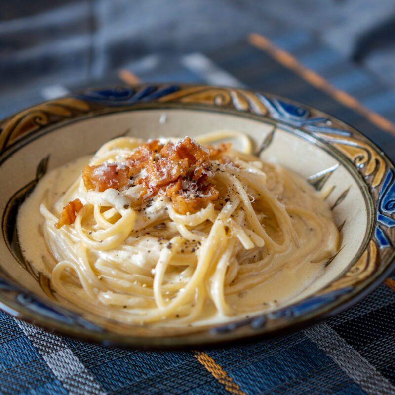 ブリーチーズのクリームパスタ