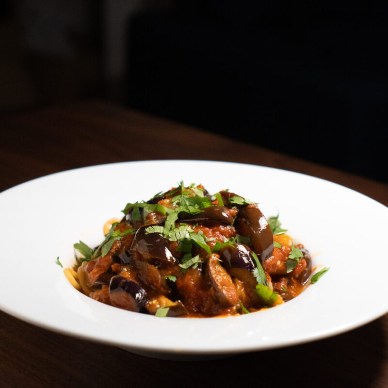 ナスのアラビアータ