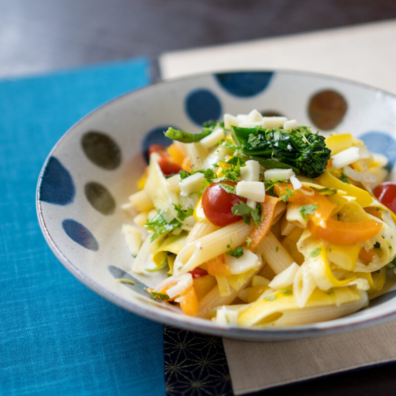 彩り野菜のペンネ１