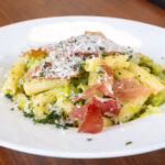 グリーンピースのパスタ