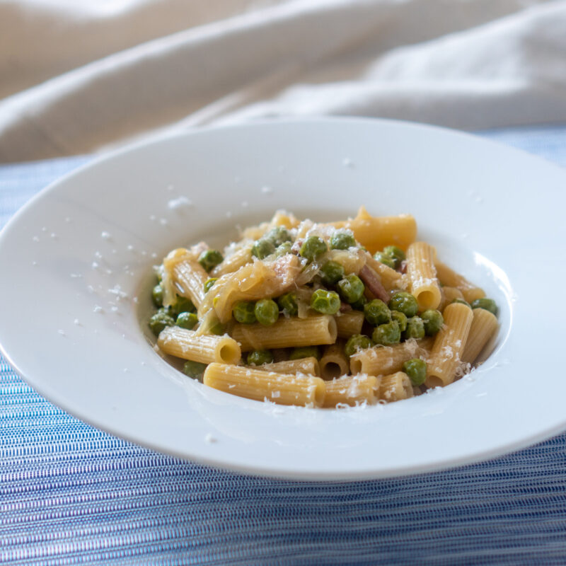 グリーンピースのパスタ