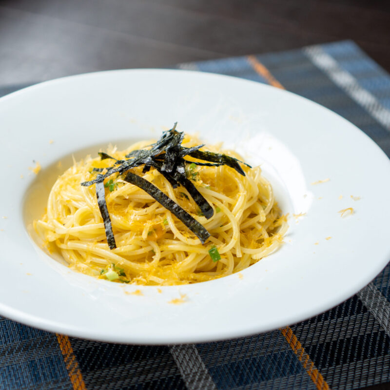 ミモレットとあさつきのパスタ