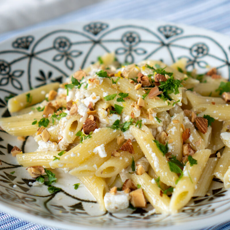 リコッタチーズとアンチョビのパスタ