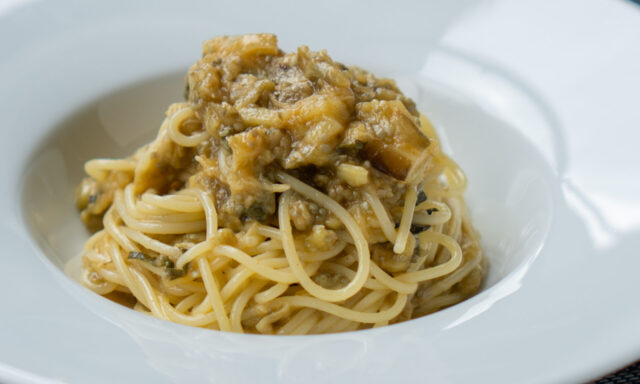 ナスの冷製パスタ