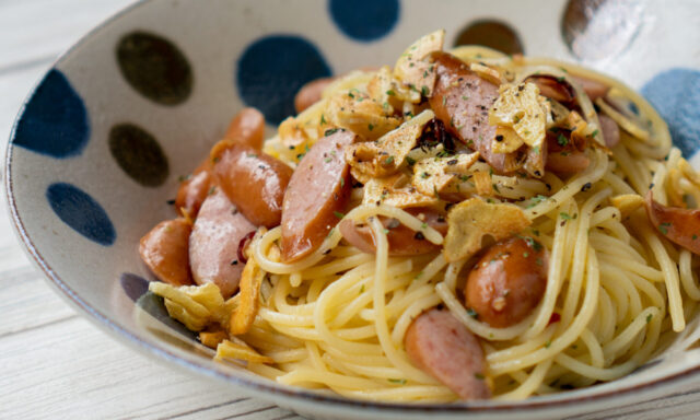 ウィンナーソーセージのペペロンチーノ