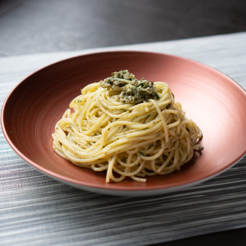 ケイパーソースのスパゲティ