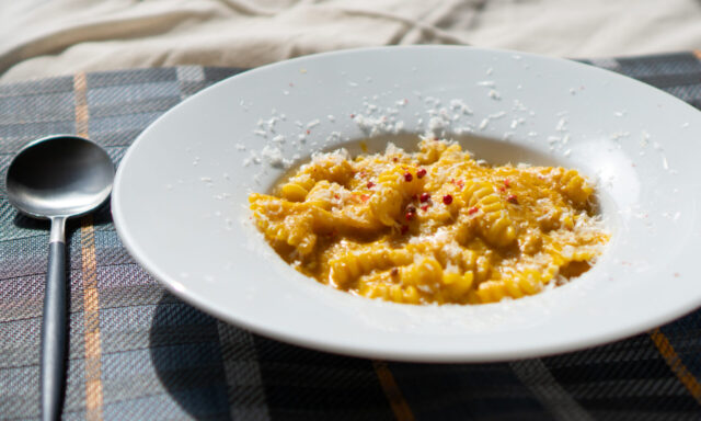 カボチャのパスタ・ポタージュ仕立て