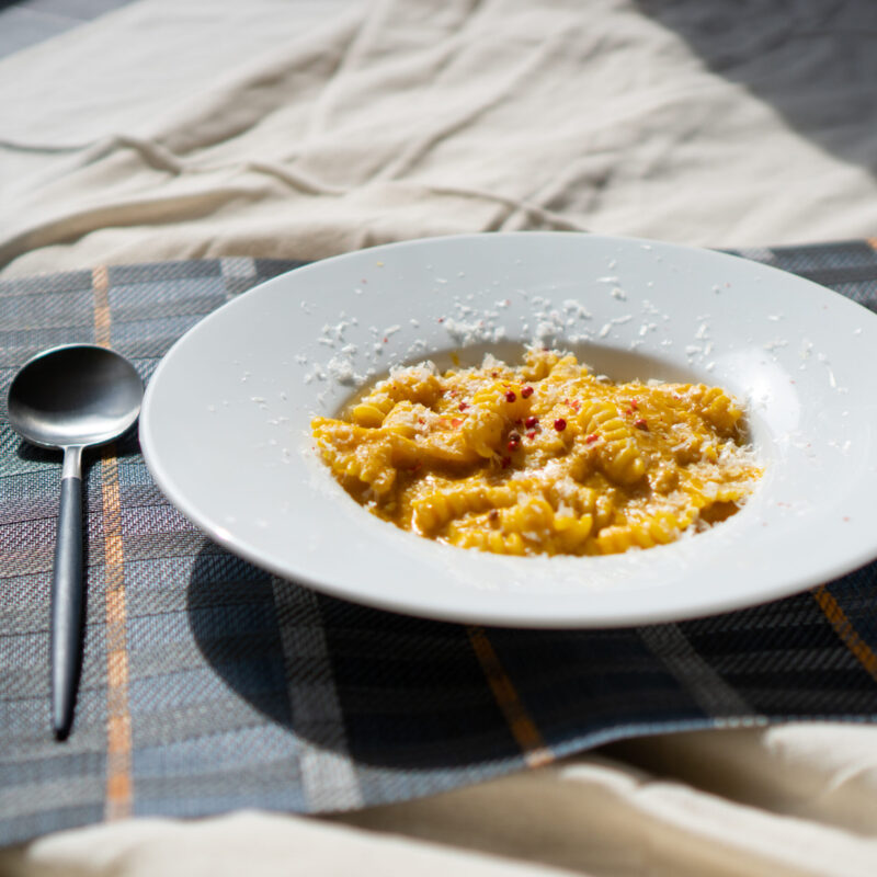 カボチャのパスタ・ポタージュ仕立て