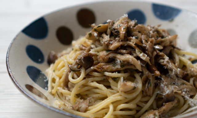 キノコのパスタ・バルサミコ風味