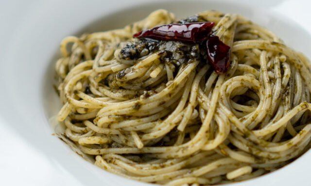 海苔のペペロンチーノ