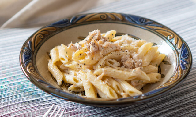 はりはり漬けとサワークリームのペンネ