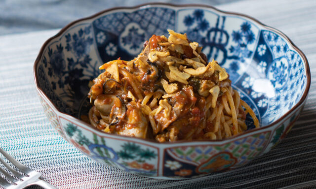 牡蠣のアラビアータ