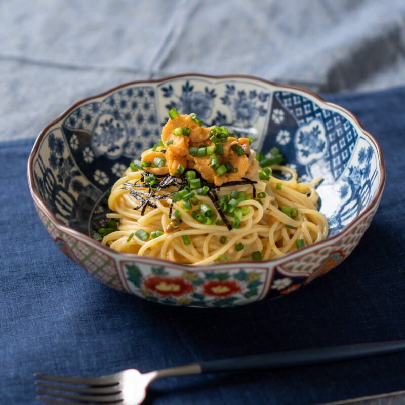 ウニのバター醤油パスタ