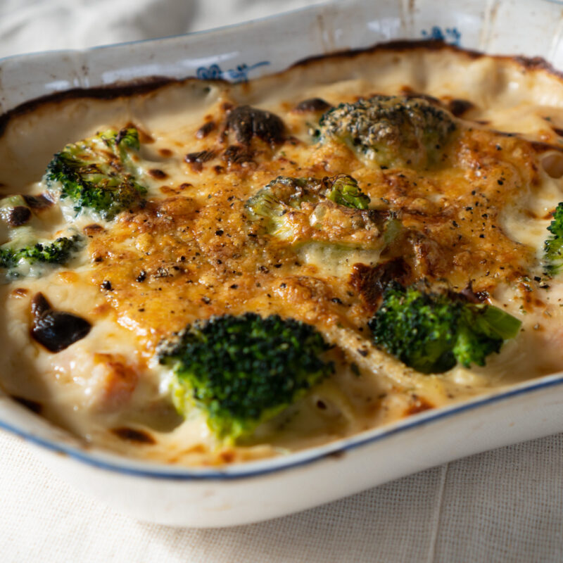 海老とブロッコリーのペンネグラタン