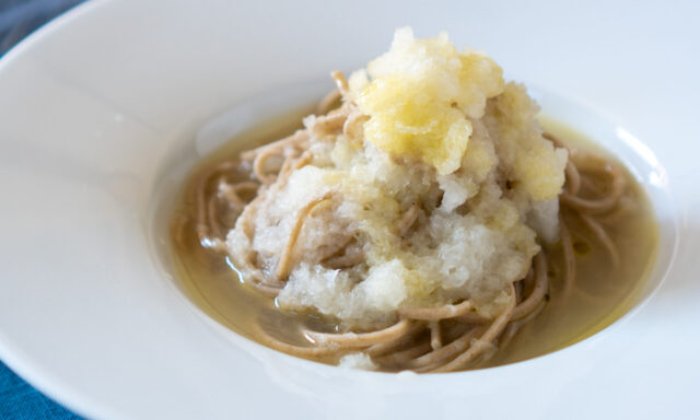 大根おろしの冷製パスタ