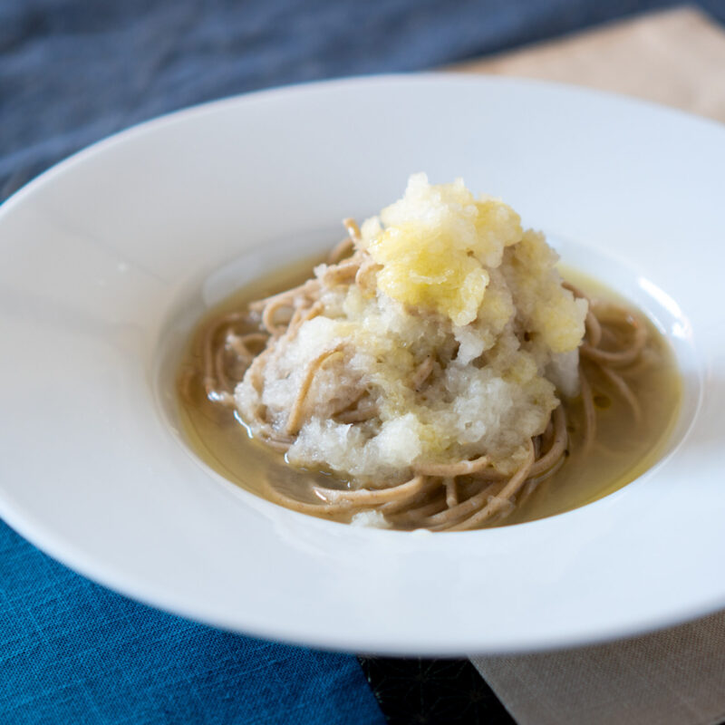 大根おろしの冷製パスタ