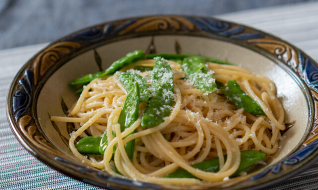 絹さやのブーロ・エ・パルミジャーノ