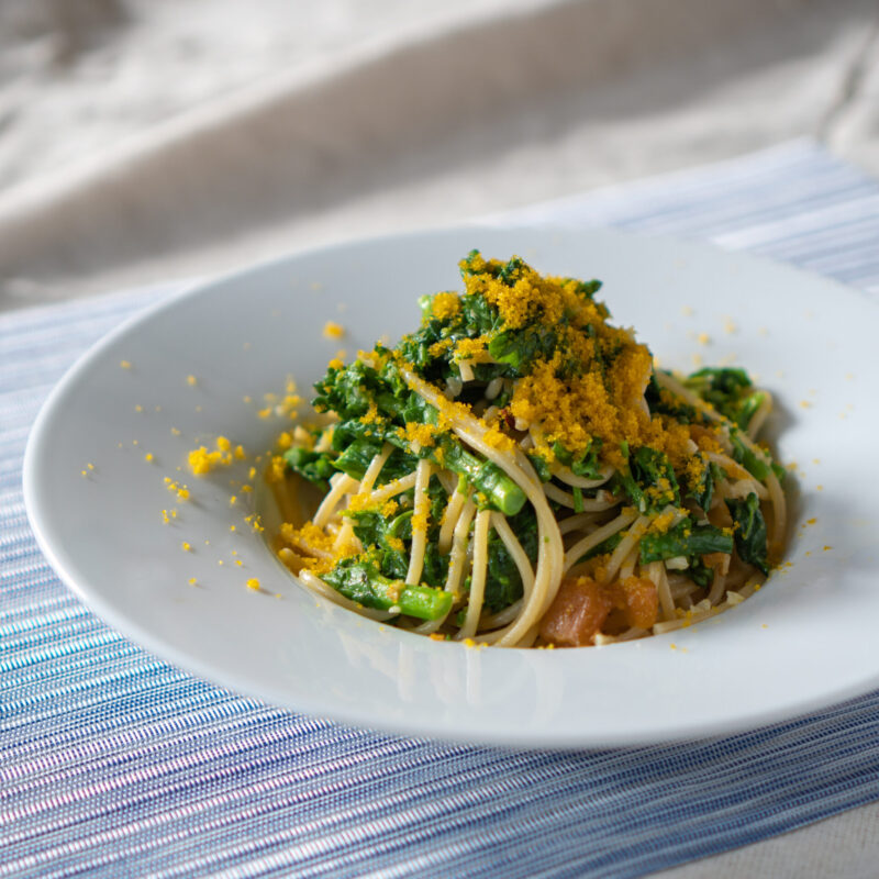 菜の花とカラスミのパスタ