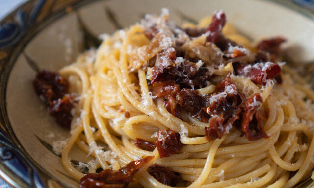 ドライトマトのペペロンチーノ