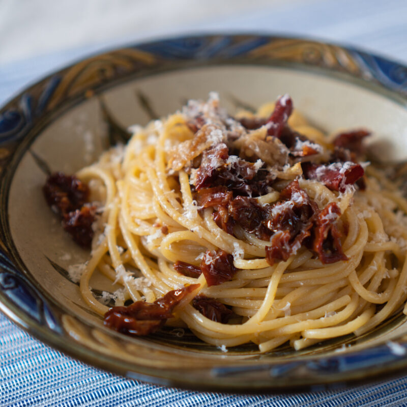 ドライトマトのペペロンチーノ