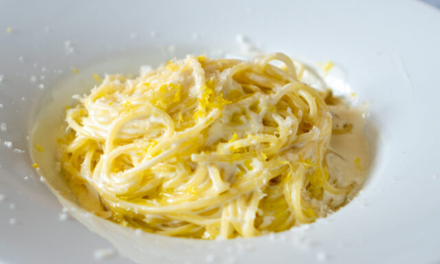 レモンクリームパスタ