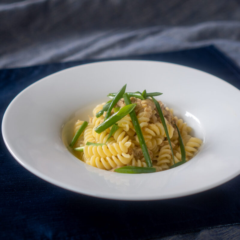 ツナと生姜のパスタ・オレンジソース