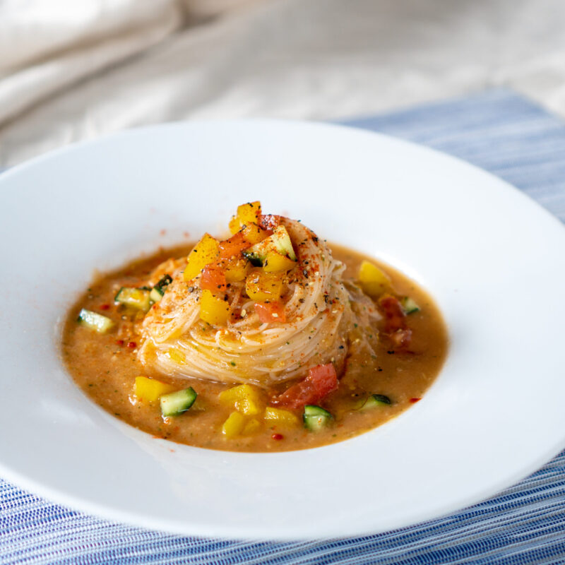 ガスパチョ風冷製パスタ