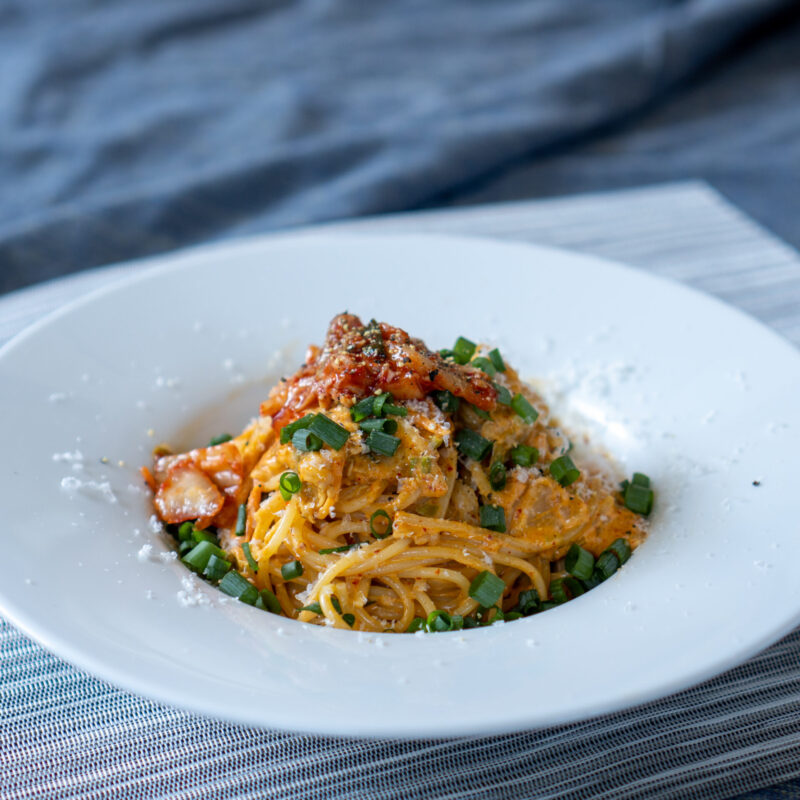 キムチクリームパスタ