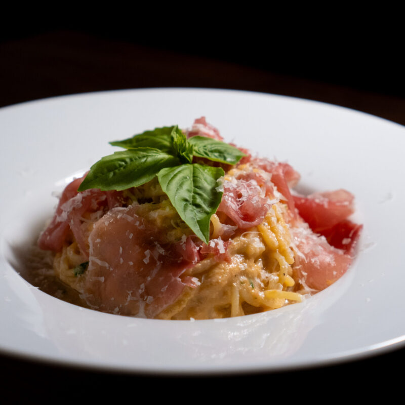 桃の冷製トラパネーゼ