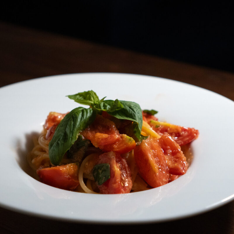 トマトとたらこのスパゲティ