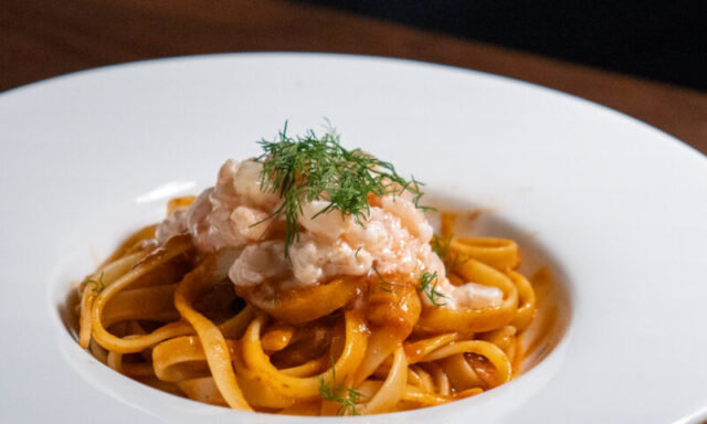 甘エビのビスク風パスタ