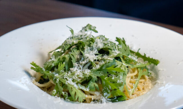 春菊とアンチョビのパスタ