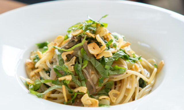 シソと茗荷のペペロンチーノ