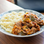 ラム肉のトマト煮込みのクスクス