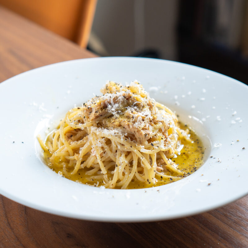 ツナ缶のカルボナーラ