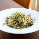 ホタテ缶と茄子のペペロンチーノ