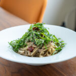 いわし缶としめじのペペロンチーノ